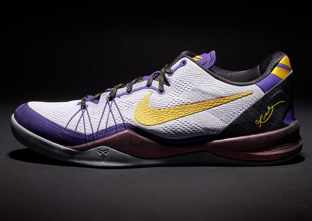 Nike Kobe 8 Elite Lakers Home PE Achilles Game