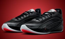 This Jordan Luka 5 Comes in a Classic Black Red Combo