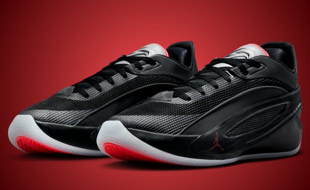 This Jordan Luka 5 Comes in a Classic Black Red Combo