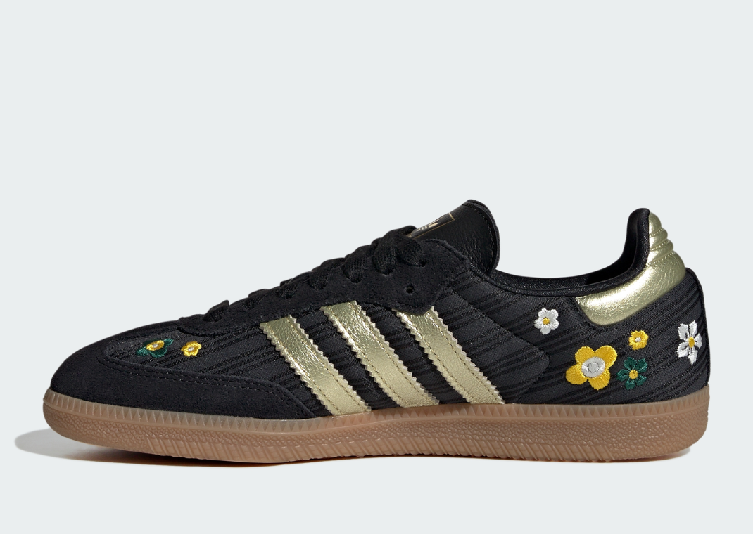 Liberty London x adidas Samba Black Gold - Medial