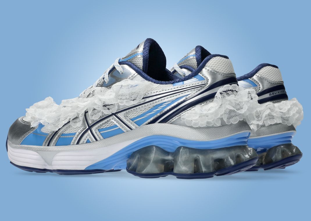 SHUSHU/TONG x Asics Gel-Kinetic Fluent White Dive Blue Heel