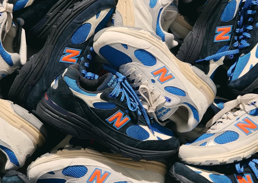 The Kith x New Balance 993 Made in USA MSG Pack Releases November 2025 The Kith x New Balance 993 Made in USA MSG Pack Releases November 2025