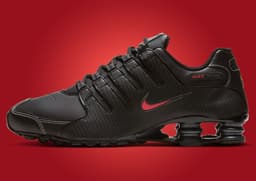 Nike Shox NZ Black Varsity Red - Lateral