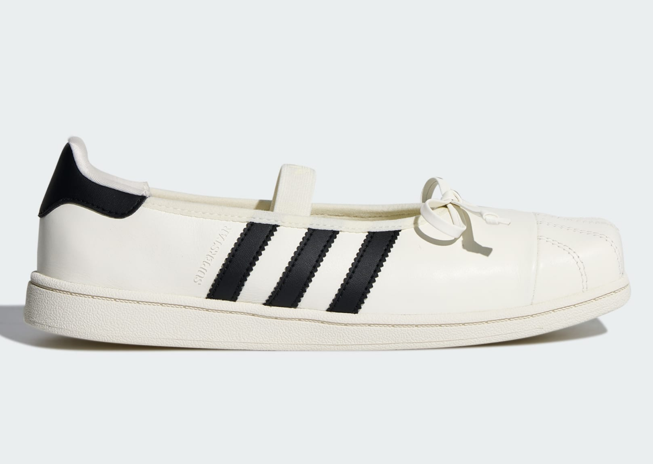 JENNIE x adidas Superstar Square Toe Ballet White Lateral