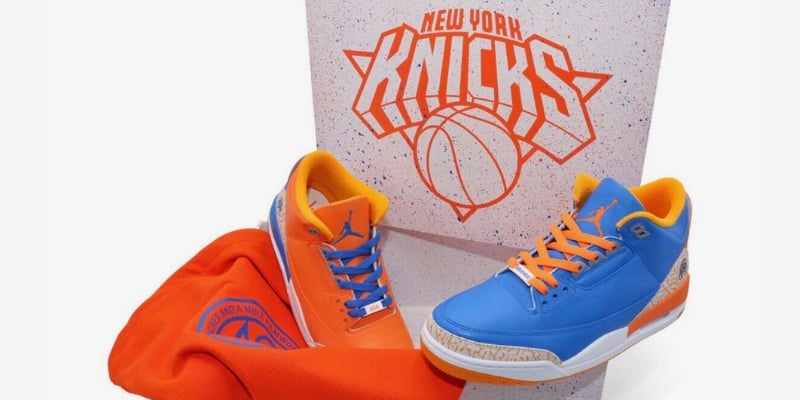 Jordan Made an Orange and Blue Air Jordan 3 for Spike Lee to Rock Courtside at Game 3 of the NBA Finals