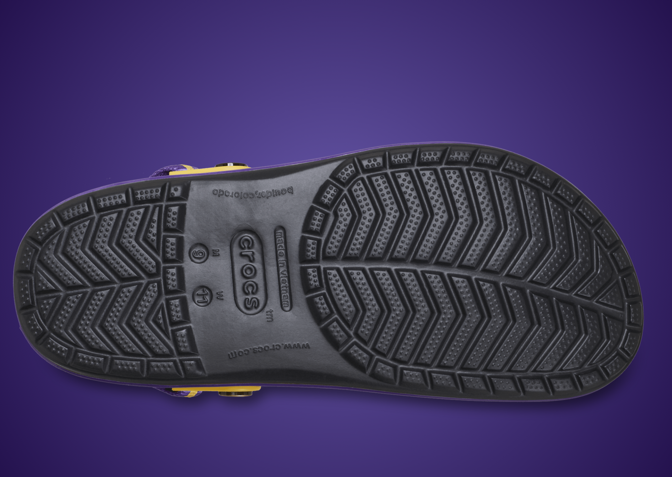 Lakers Crocband Crocs outsole