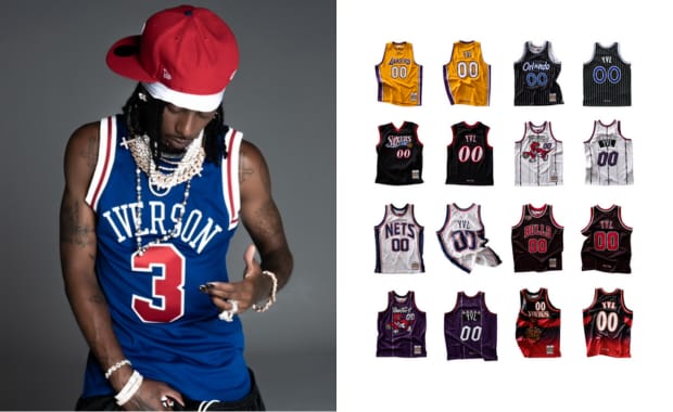 Playboi Carti Vamped Up NBA Jerseys for New Mitchell & Ness Collection