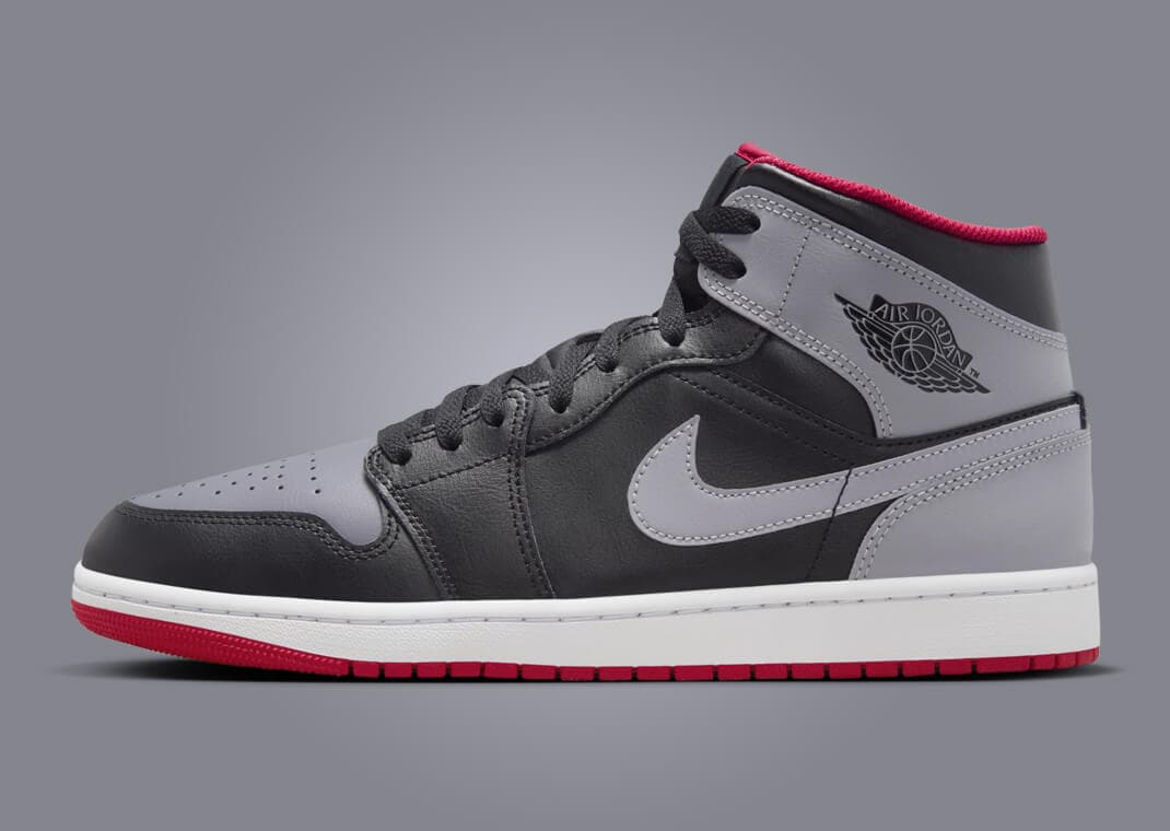 The Air Jordan 1 Mid Black Cement Fire Red Releases Spring 2024