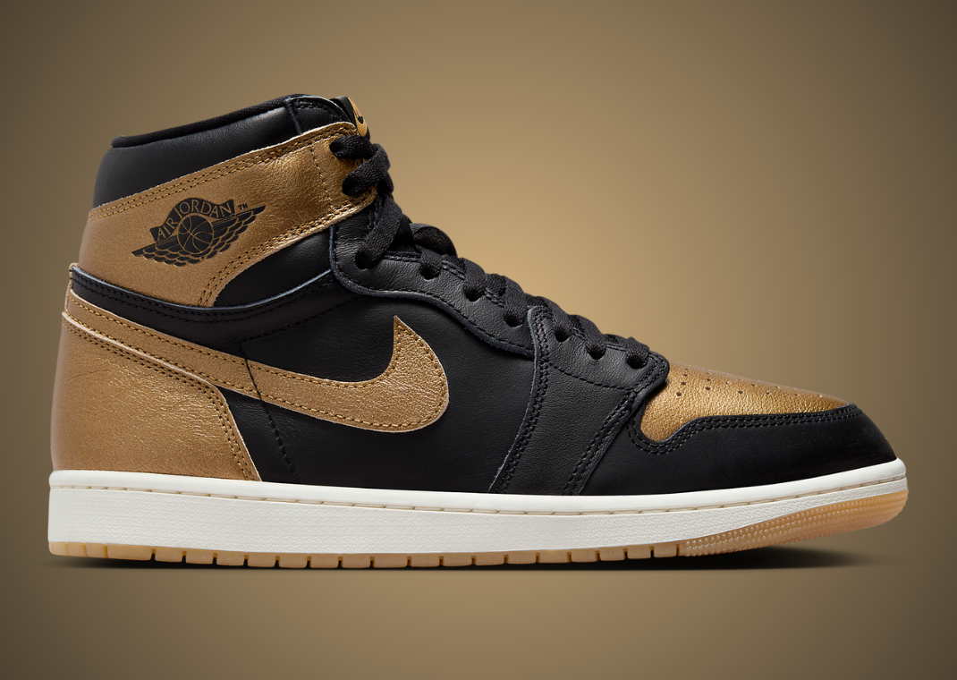 The Air Jordan 1 High Black Metallic Gold Releases August 2024