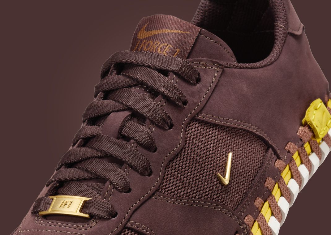 Jacquemus x Nike J Force 1 Earth Midfoot Detail