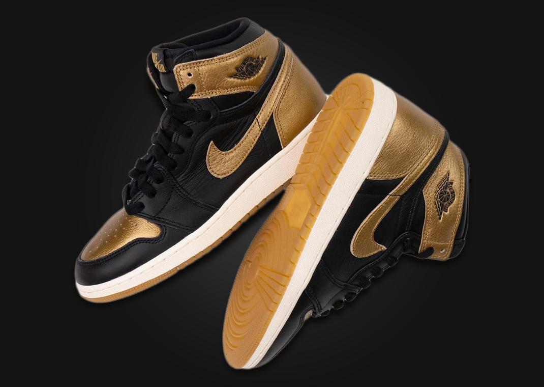 The Air Jordan 1 High Black Metallic Gold Releases August 2024