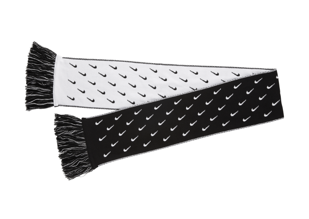 Nike Swoosh Scarf Black White