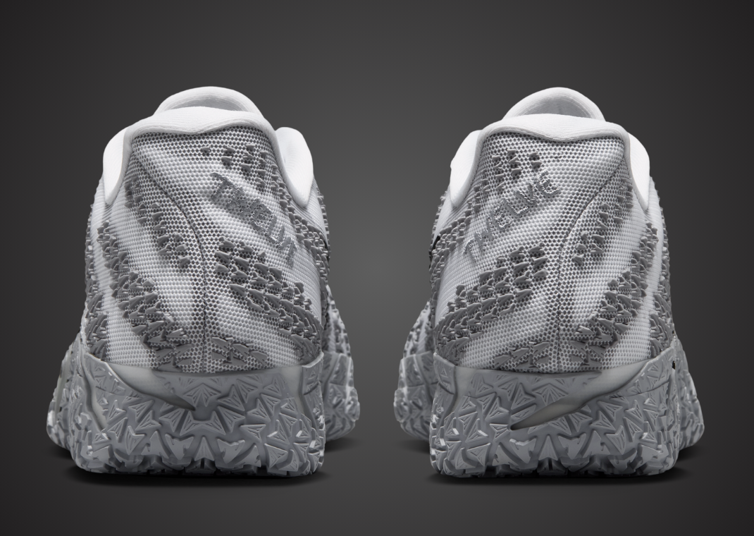 Nike Ja 3 TB White Wolf Grey heel