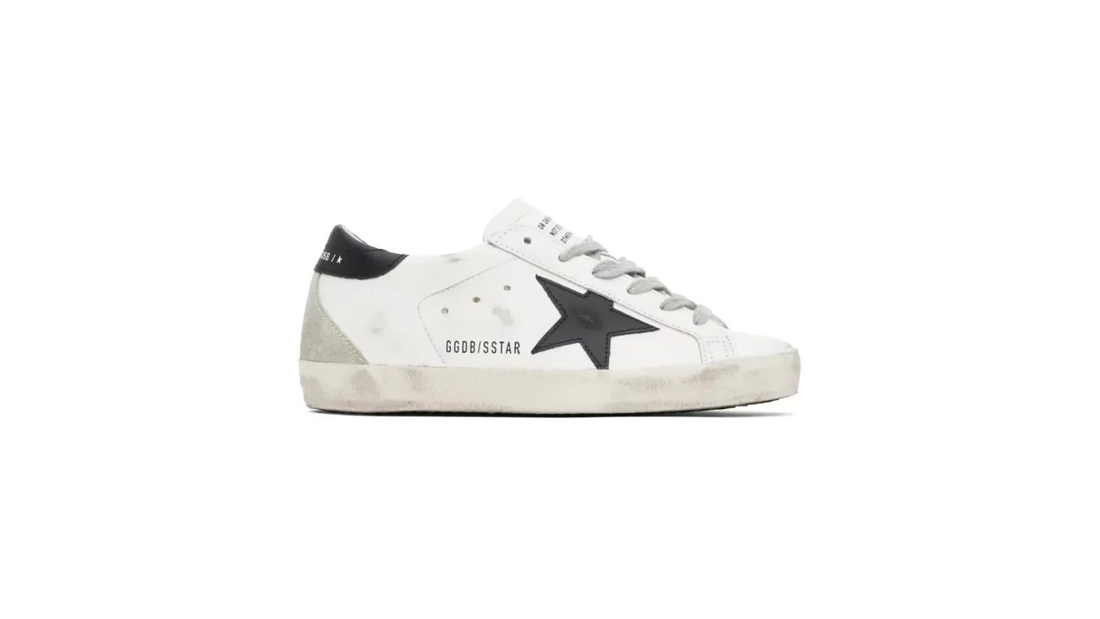 The Iconic Golden Goose Super Star in black and white