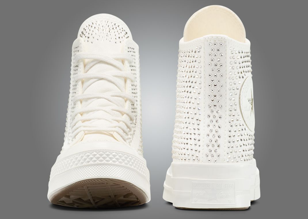 Swarovski x Converse Chuck Taylor White Toe and Heel