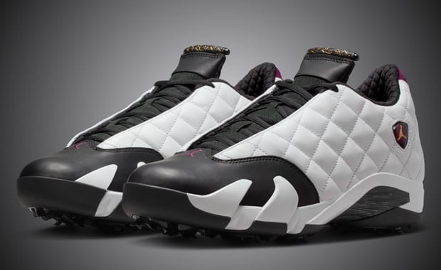 The Latest Golf Ready Air Jordan 14 is a Quilted Bordeaux Beauty
