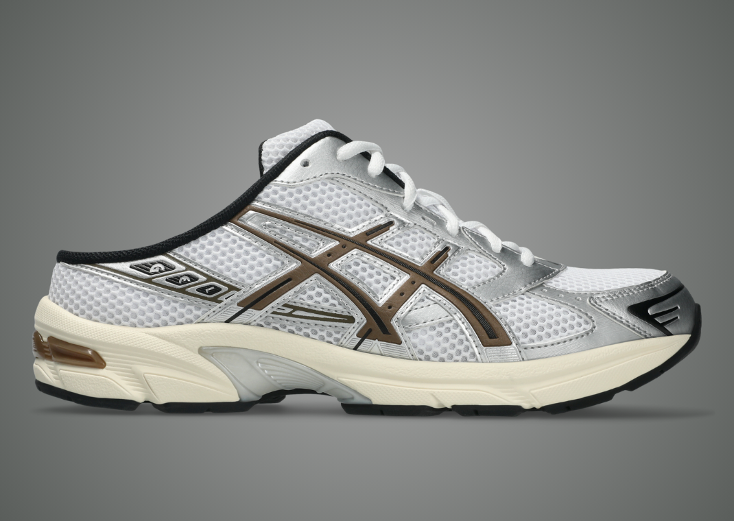 Asics Gel-1130 Mule Silver Brown - Lateral