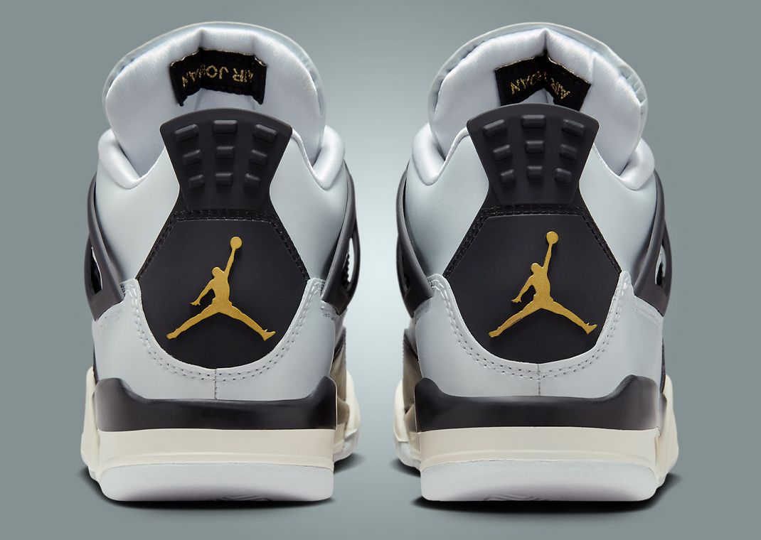 Air Jordan 4 Retro Platinum Gold (GS) Heel