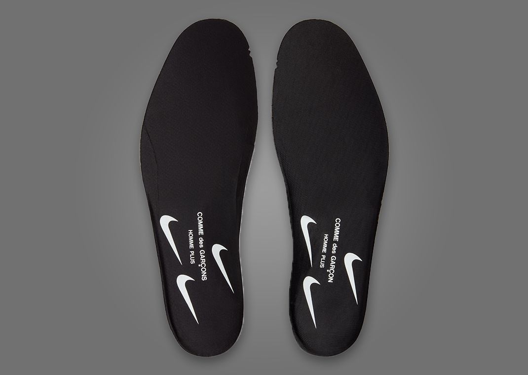 CDG Homme Plus x Nike Air Foamposite One SP Black White Insole