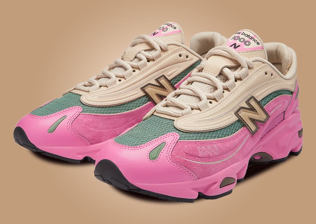 New Balance 1000 Tan Pink ANgle