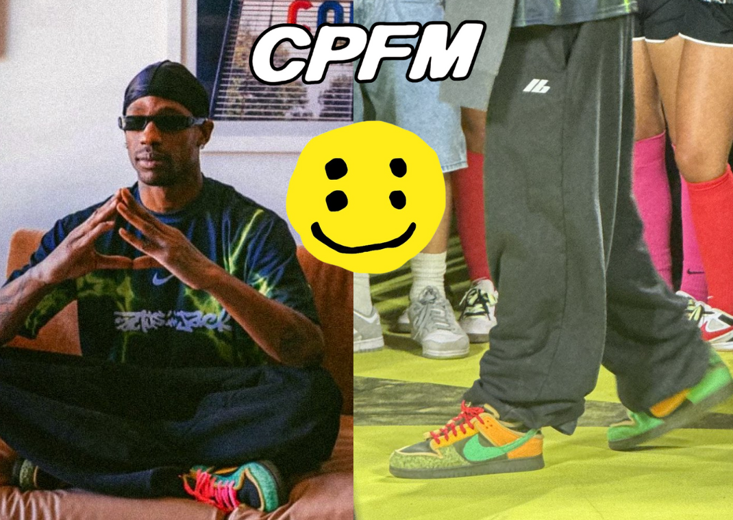 CPFM x Nike Swamp Sponge Dunk First Look Worn By Travis Scott