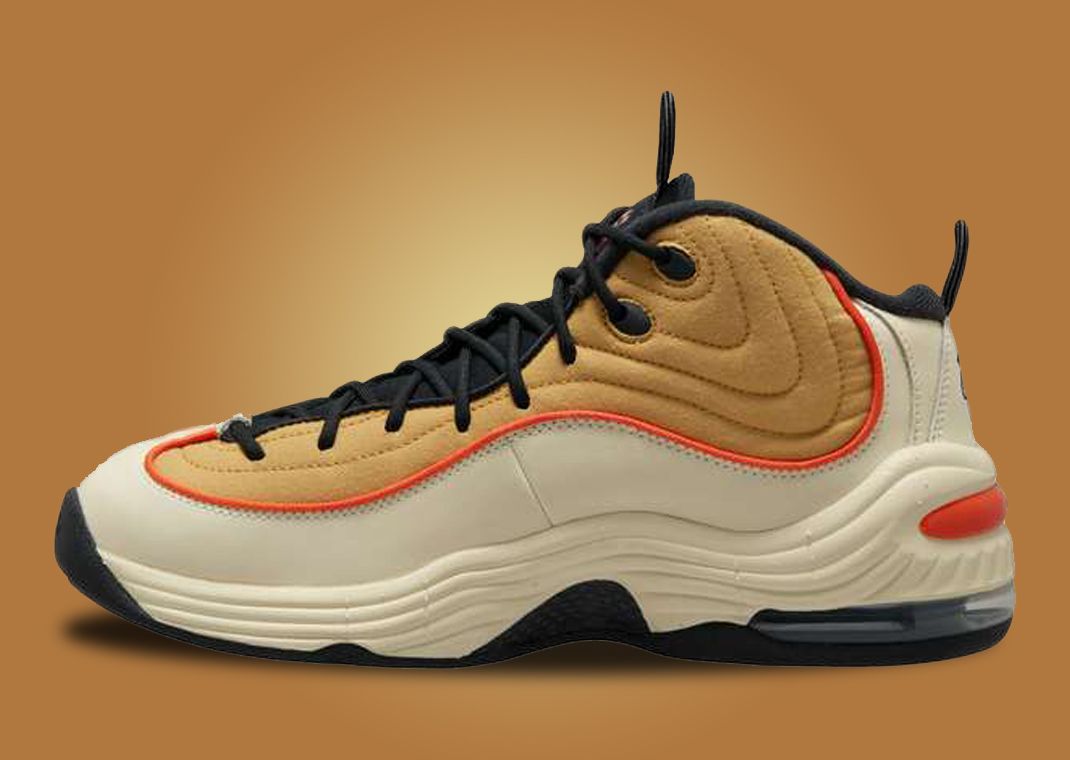 This Nike Air Penny 2 Is Covered In Wheat Gold And Coconut Milk