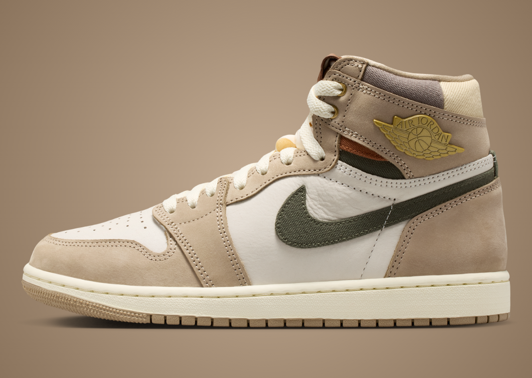 Air Jordan 1 Retro High OG Khaki (W) - Lateral