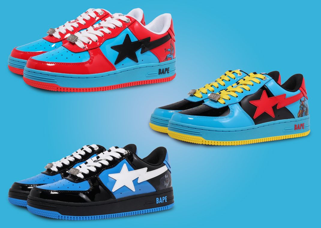 Bape x marvel shoes online