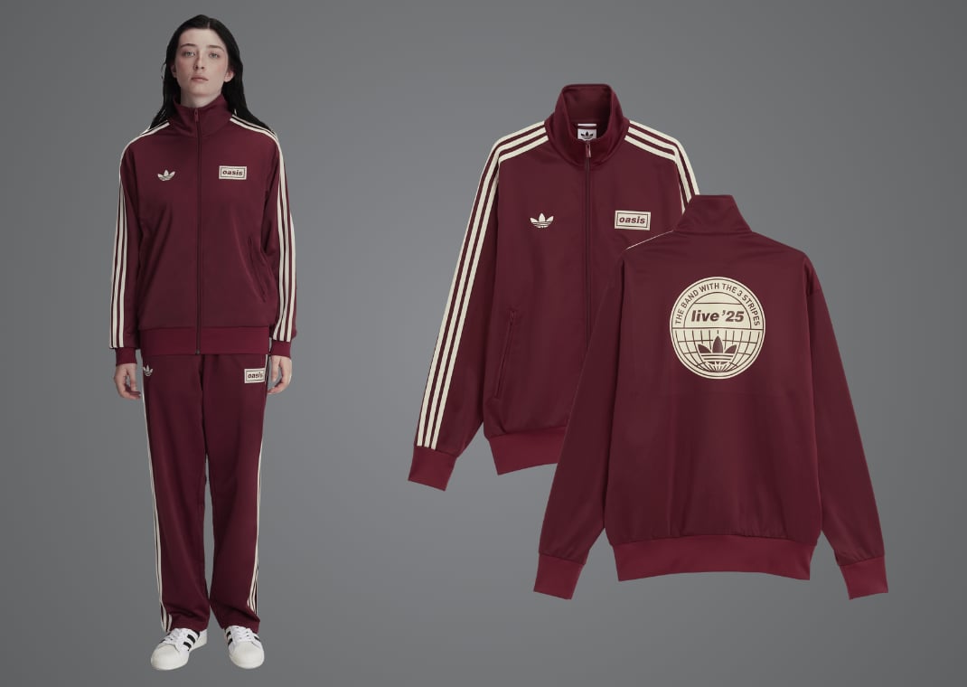 Oasis x adidas Tour Firebird Track Top Red