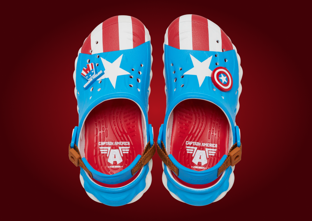 Marvel x Crocs Echo Clog Captain America Steve Rogers Top