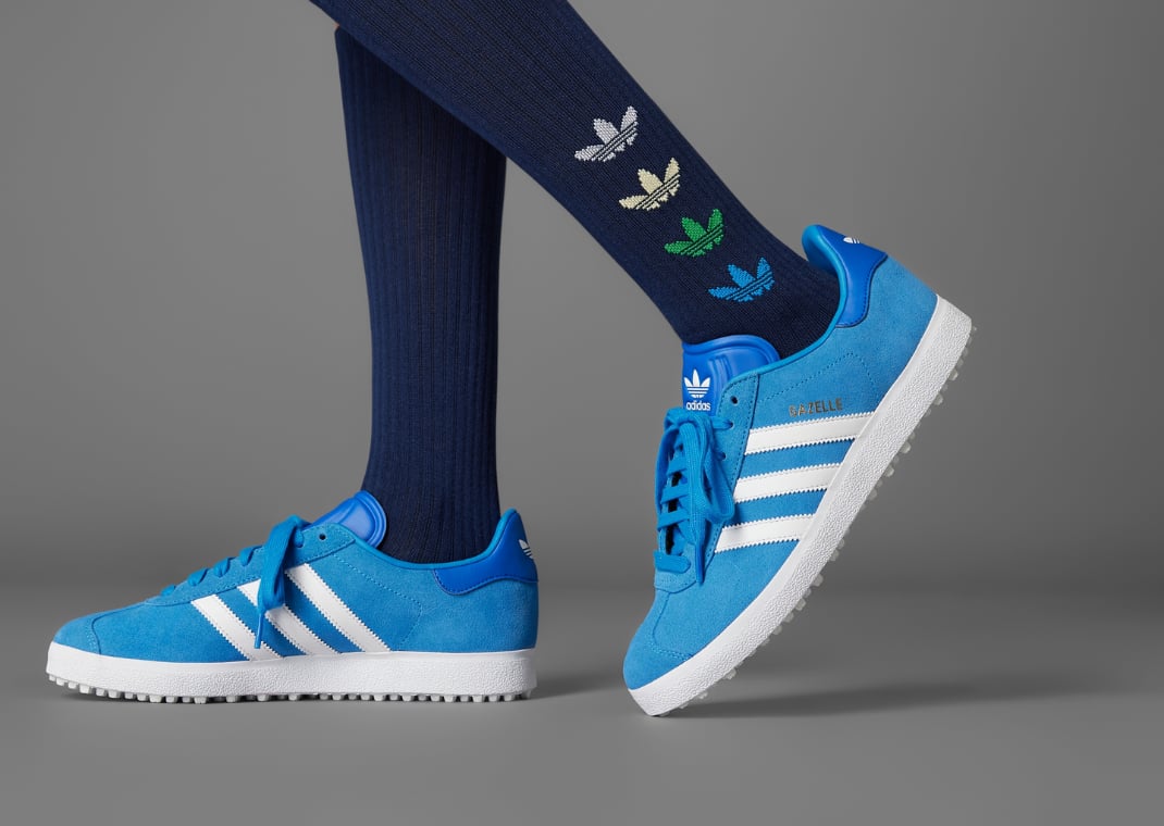 adidas Gazelle Spikeless Golf Shoe Blue Bird