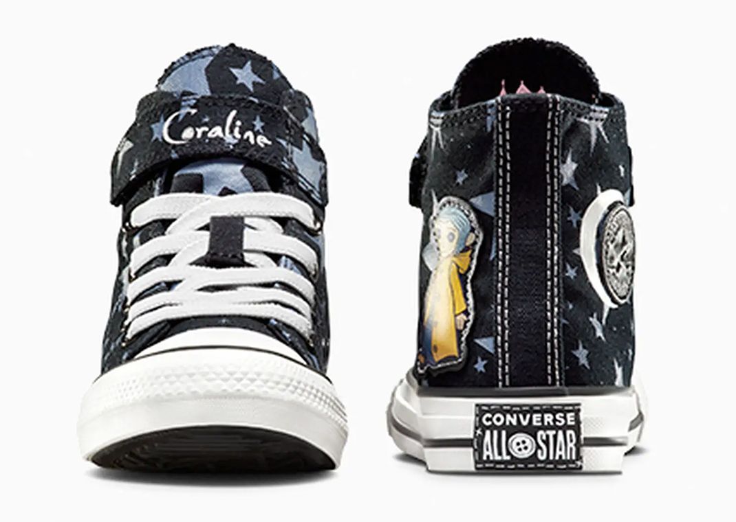 Coraline x Converse Chuck Taylor All-Star Hi EasyOn (Kids) Toe and Heel
