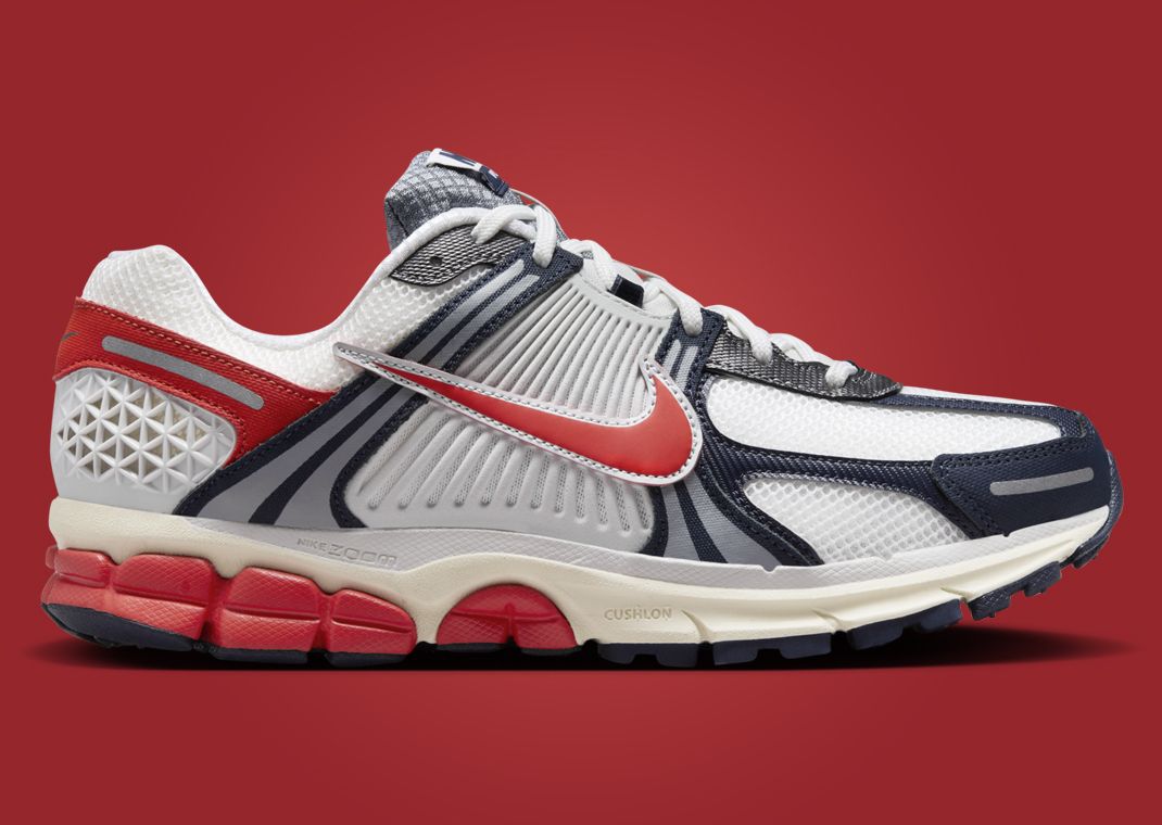 Nike Zoom Vomero 5 White Navy Red (W) Lateral