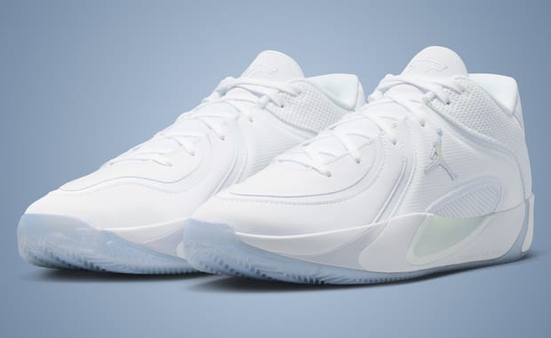 The Jordan Tatum 4 Cleans Up with a Pristine White Colorway