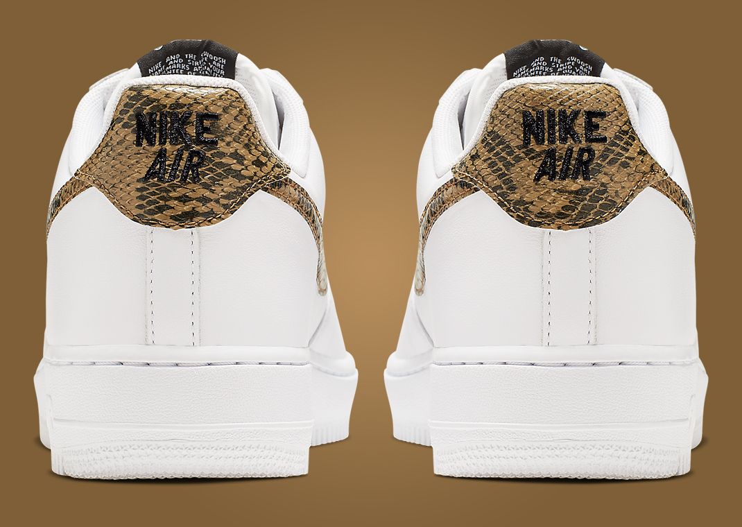 Nike Air Force 1 Low Retro Ivory Snake Heel