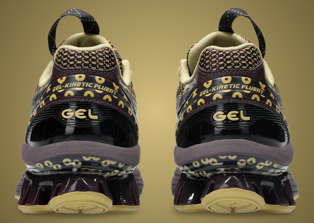 Kiko Kostadinov x Asics US7-S Gel-Kinetic Fluent Brown Yellow - Back