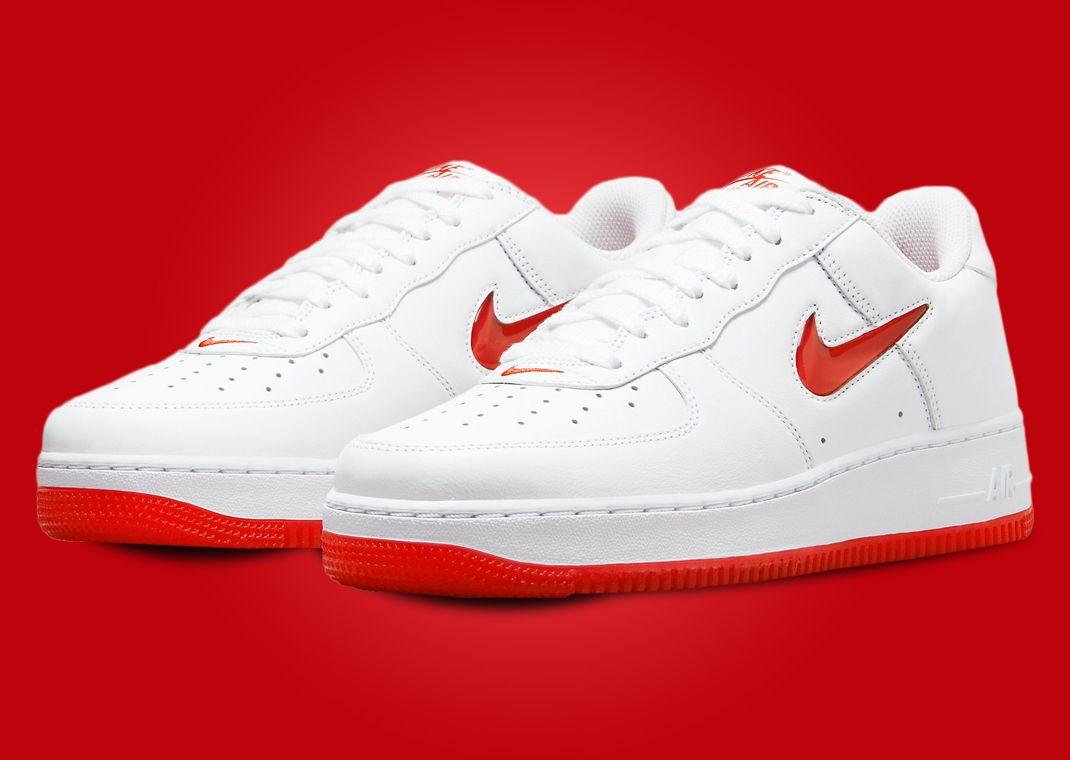 Nike Air Force 1 Low Jewel White Red