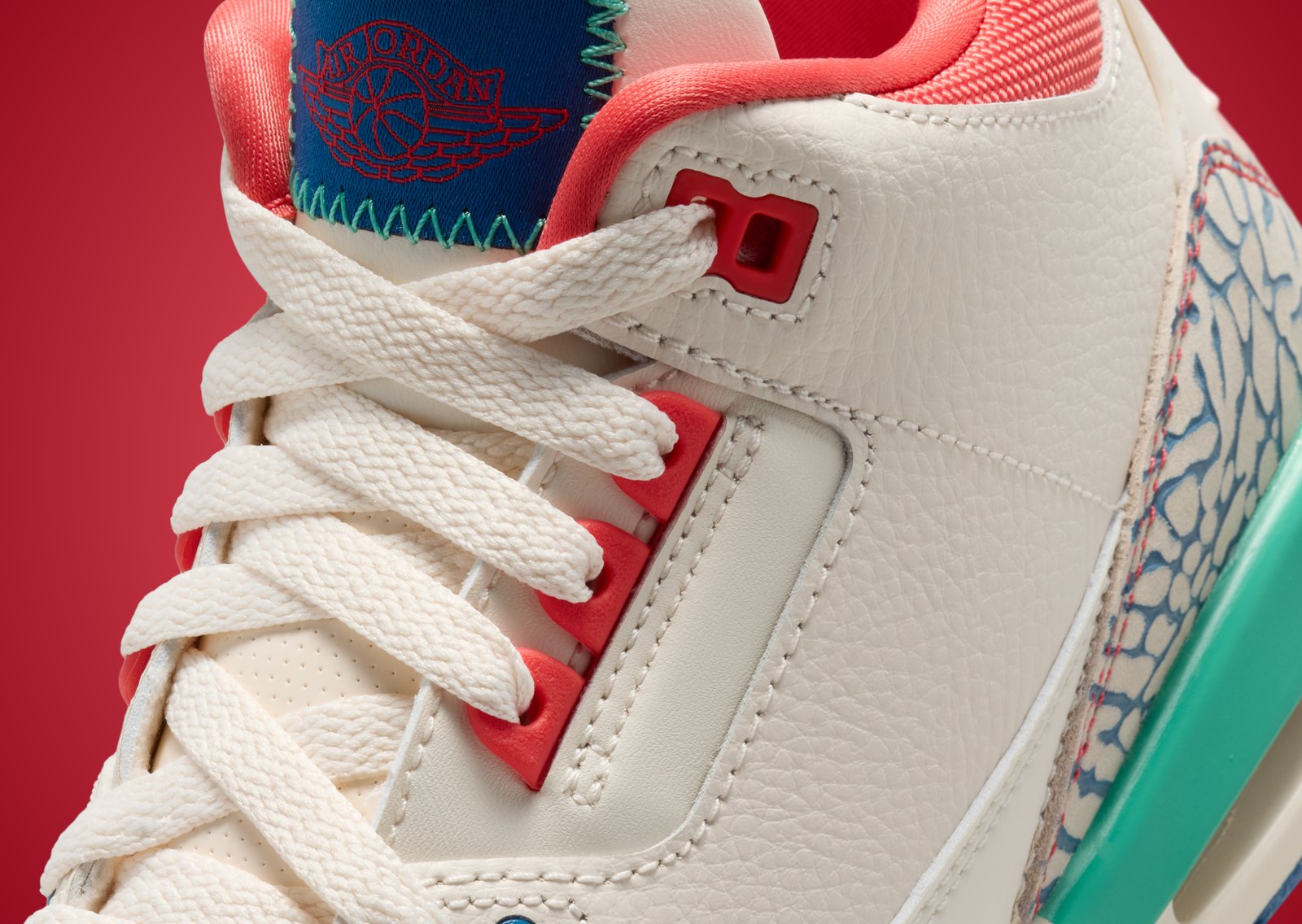 Air Jordan 3 Retro Chalk Track Red (GS)