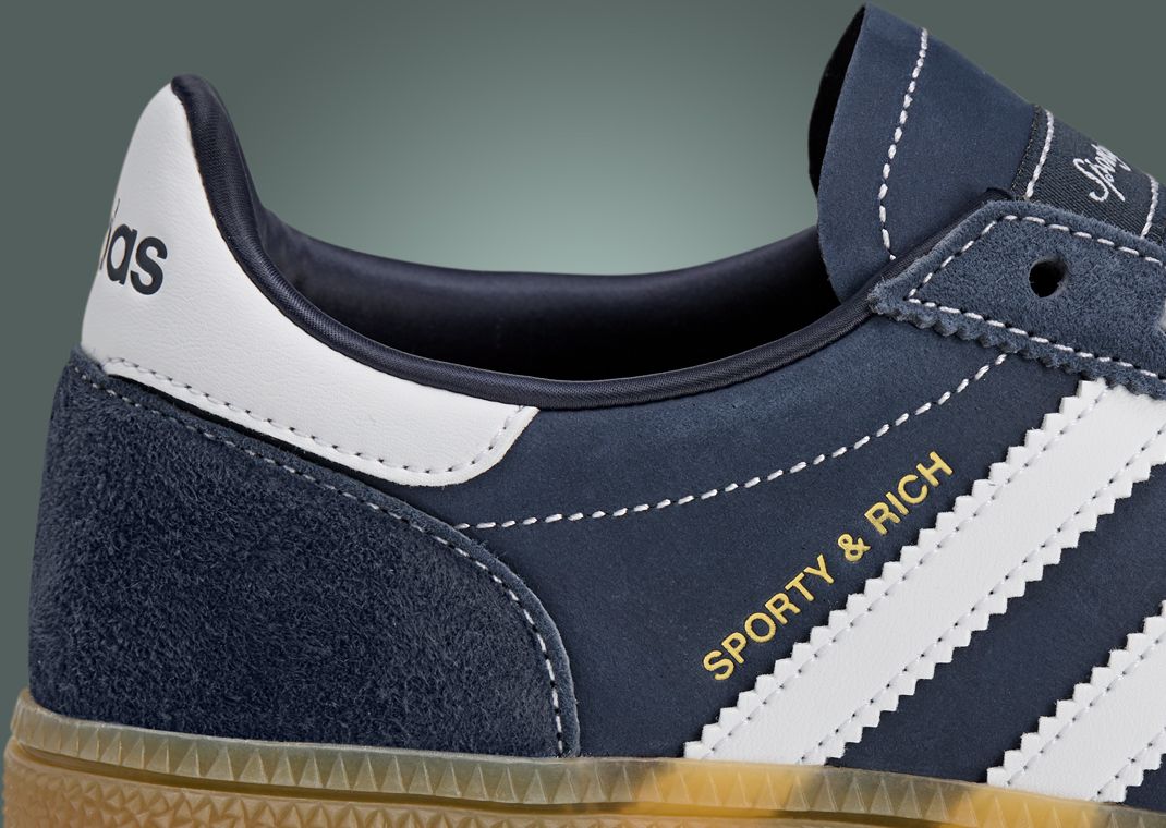 Sporty & Rich x adidas Handball Spezial Night Indigo Detail