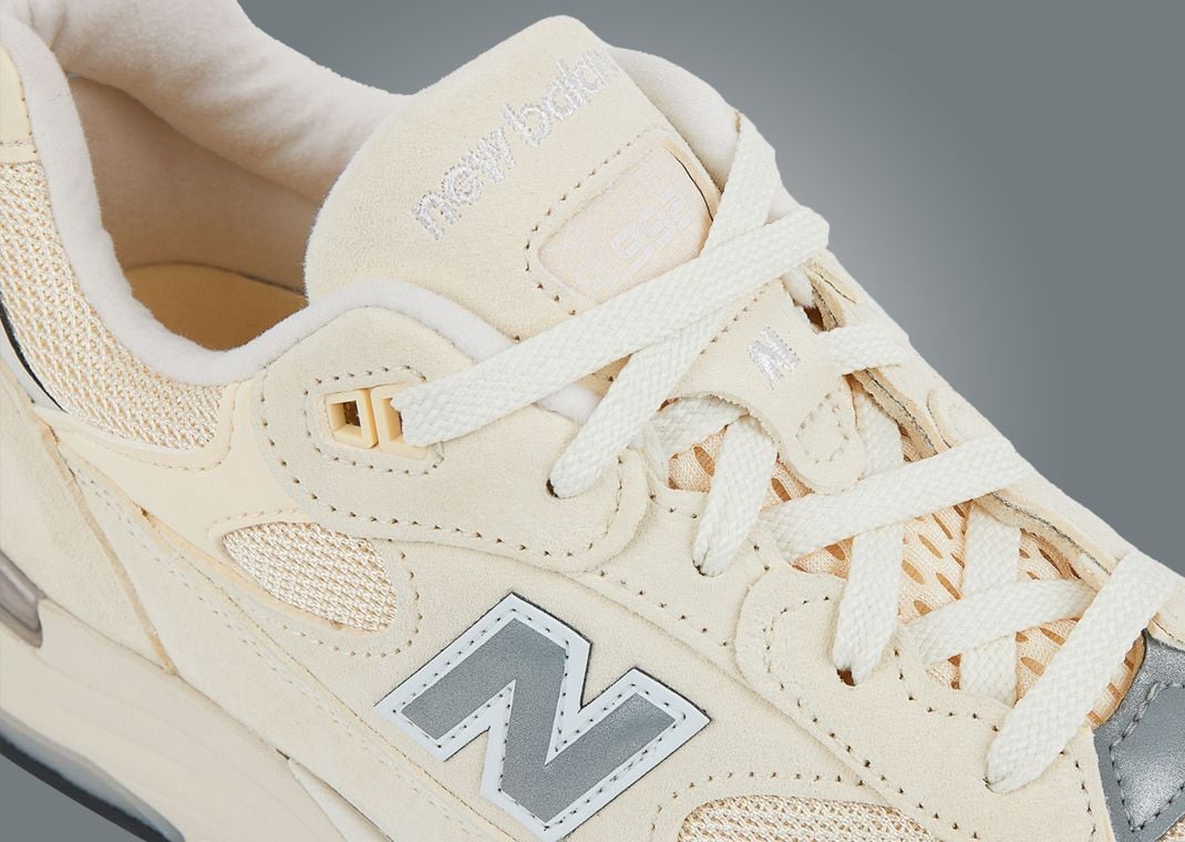 New Balance 992 Made in USA Calcium Raw Cashew