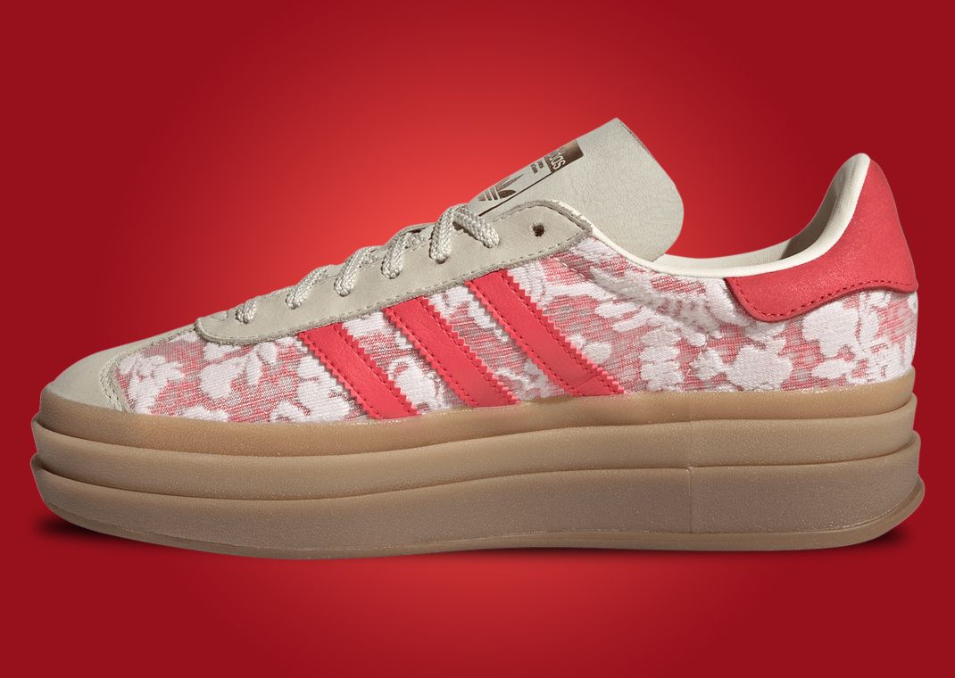 Liberty London x adidas Gazelle Bold Better Scarlet (W) Medial