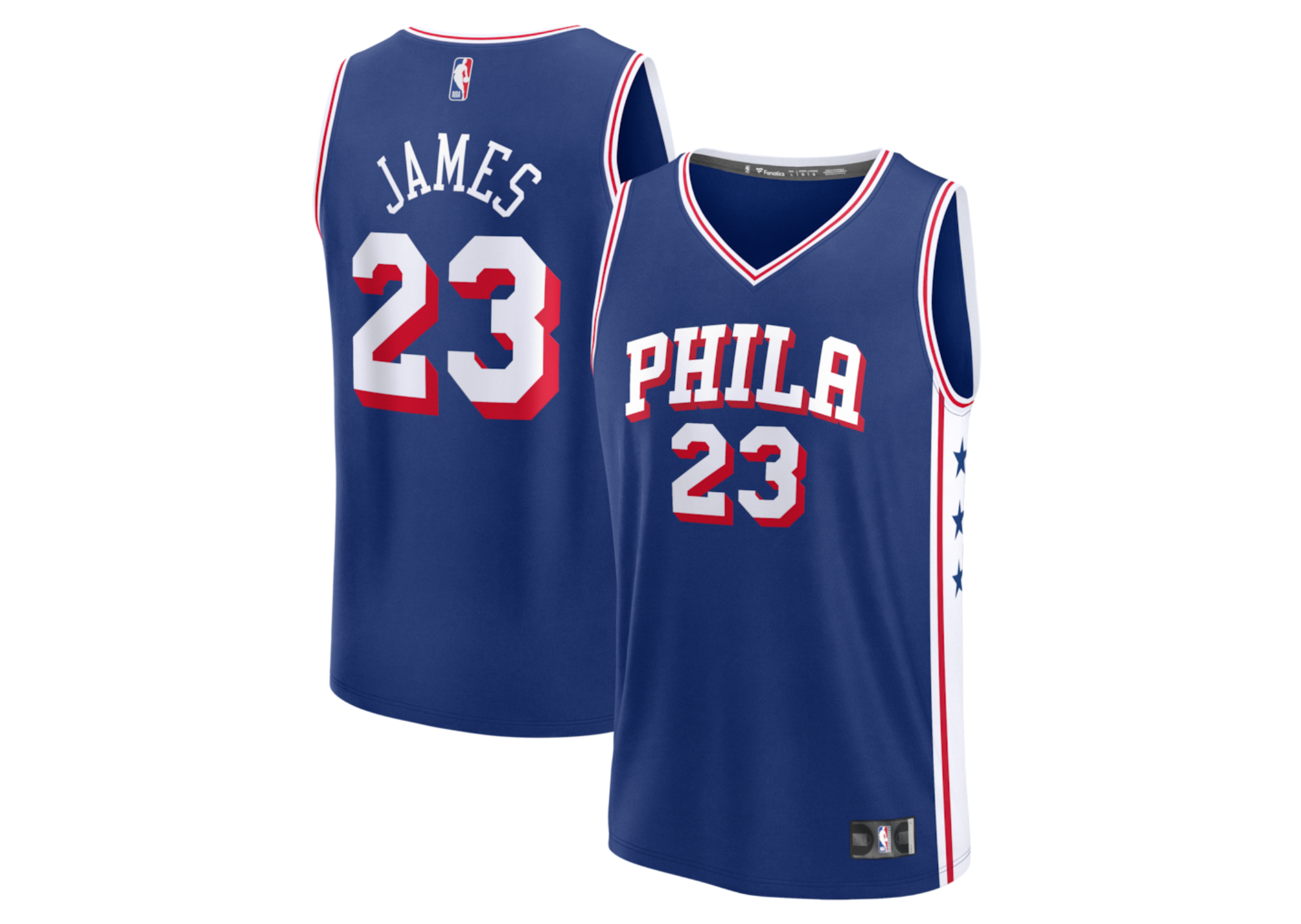 LeBron James Philadelphia 76ers Fanatics Youth Fast Break Jersey - Icon Edition - Royal