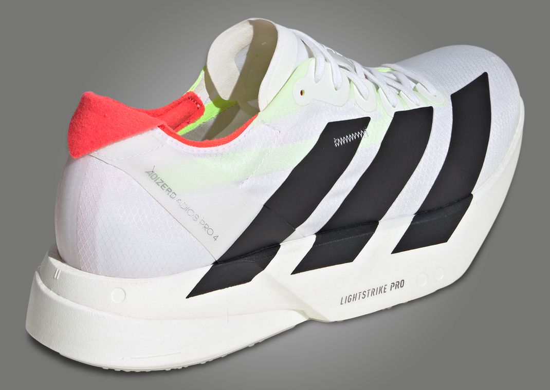The adidas Adizero Adios Pro 4 Cloud White Core Black