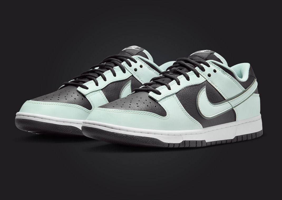 Nike Dunk Low Dark Smoke Grey Barely Green Angle