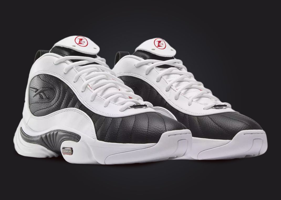 Reebok Answer III White Black Angle