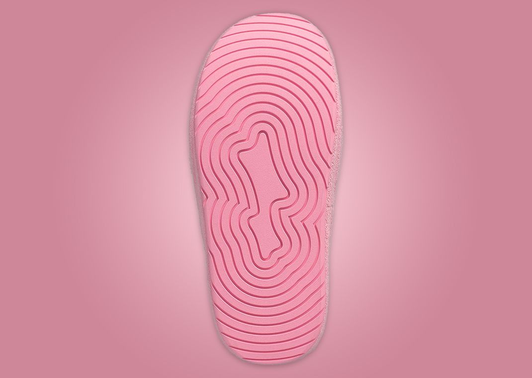 SKYLRK Chunky Mule Powder Pink Outsole