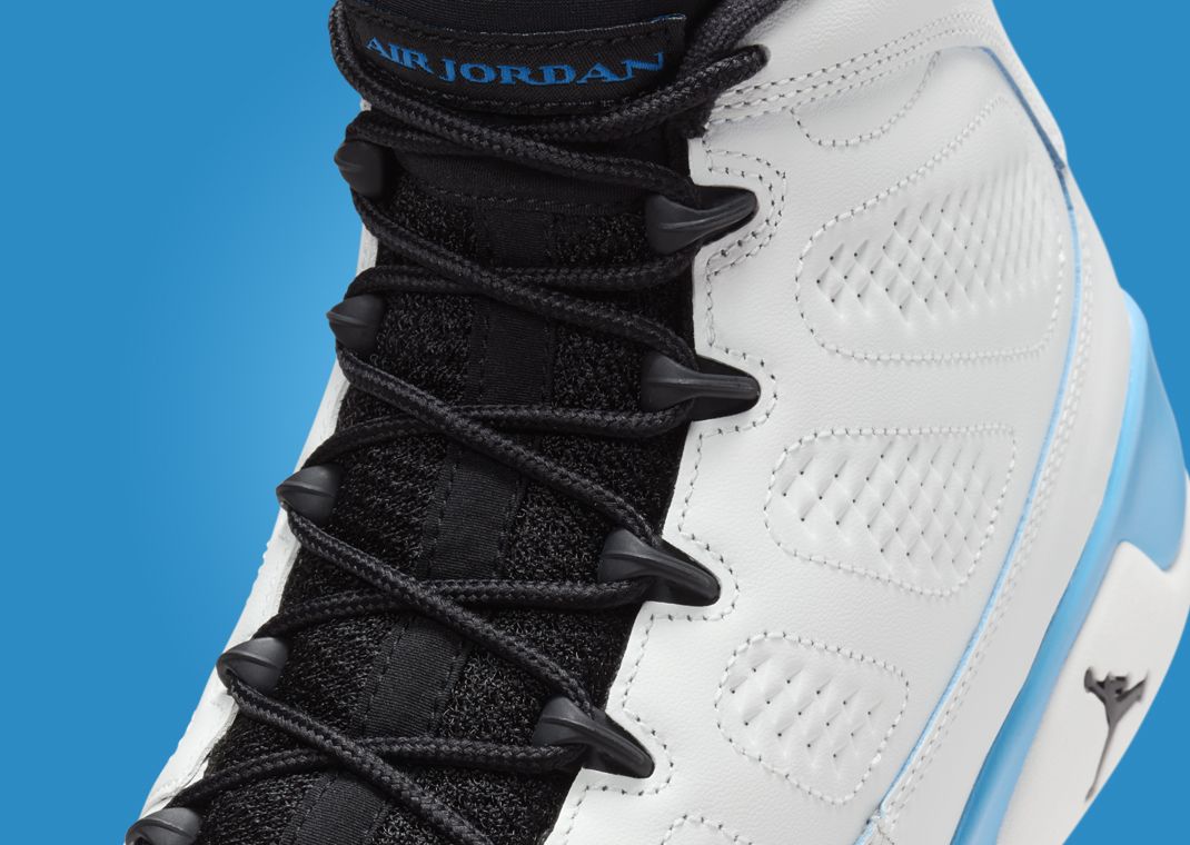 Air Jordan 9 Retro Powder Blue Tongue Detail