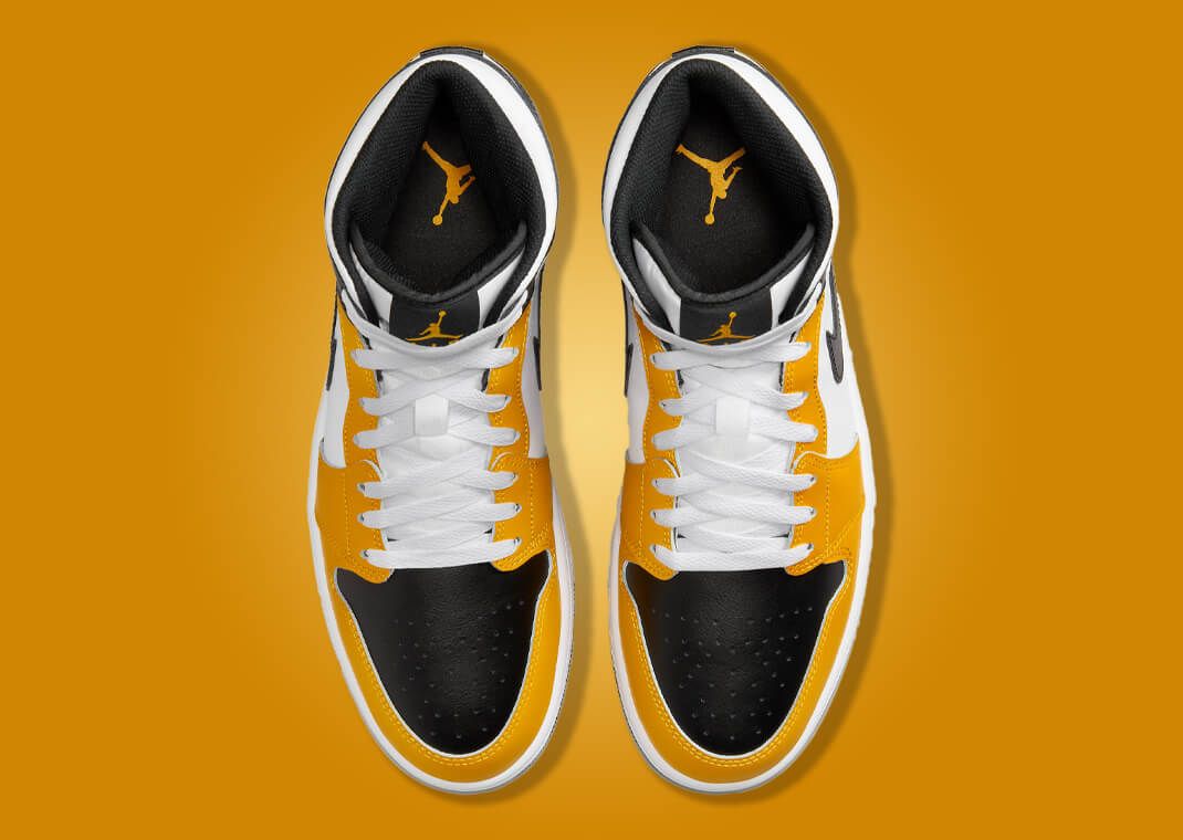Air Jordan 1 Mid Yellow Ochre Top