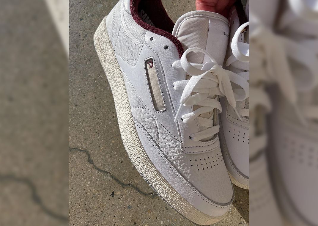 Packer x Reebok Club C White Burgundy