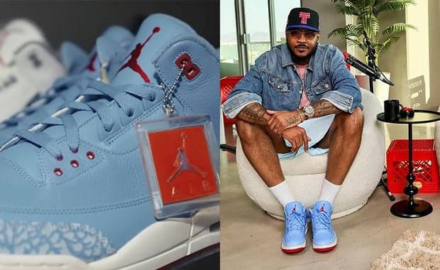 Carmelo Anthony Wears Air Jordan 3 Player Exclusive